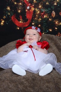 Alexis' First Christmas Photo